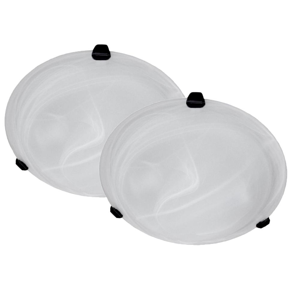 2 Light Flush Mount Twin Pack