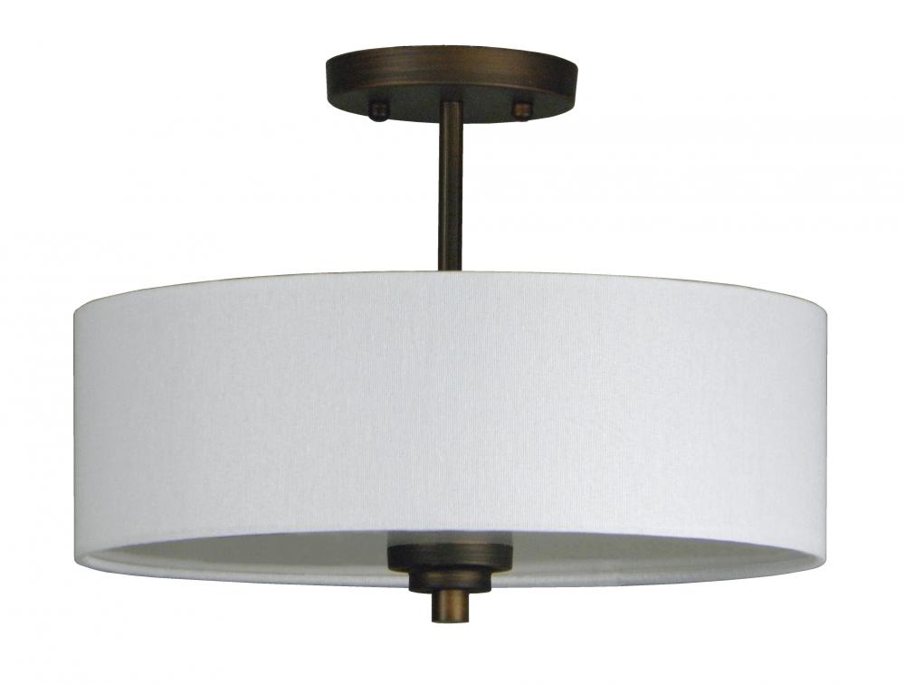 3 Light Semi Flush