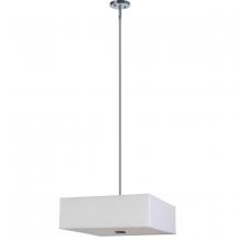 Whitfield SH2222-PWSS - 3 Light Chandelier Square Shade